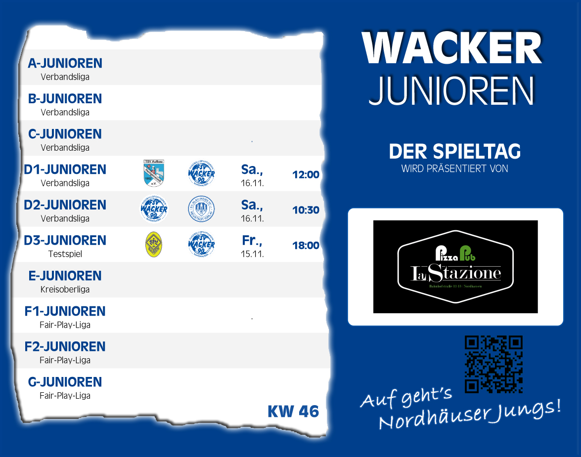 Nachwuchs: Spieltag kompakt KW 46